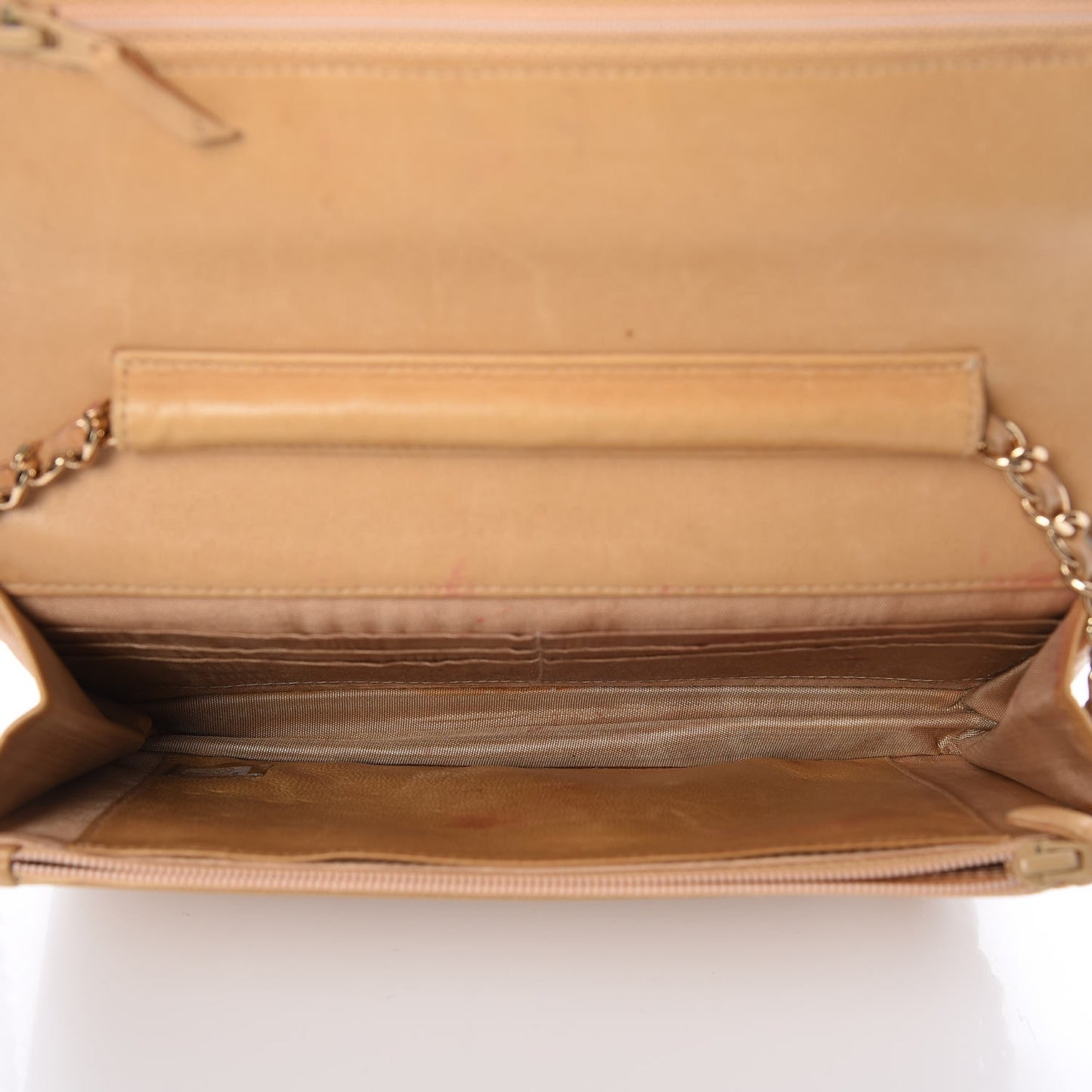 Caviar Timeless CC Wallet On Chain WOC Beige