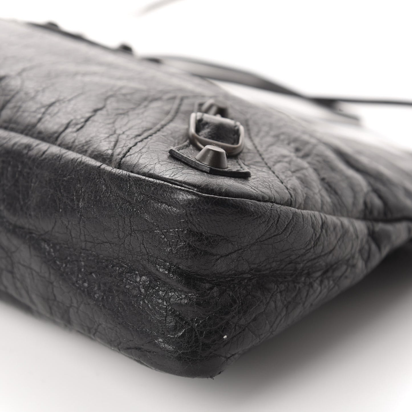Agneau Classic Hardware Premier Clutch Black