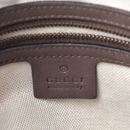 Gucci Monogram Web Rania Top Handle Bag Brown 7 of 13