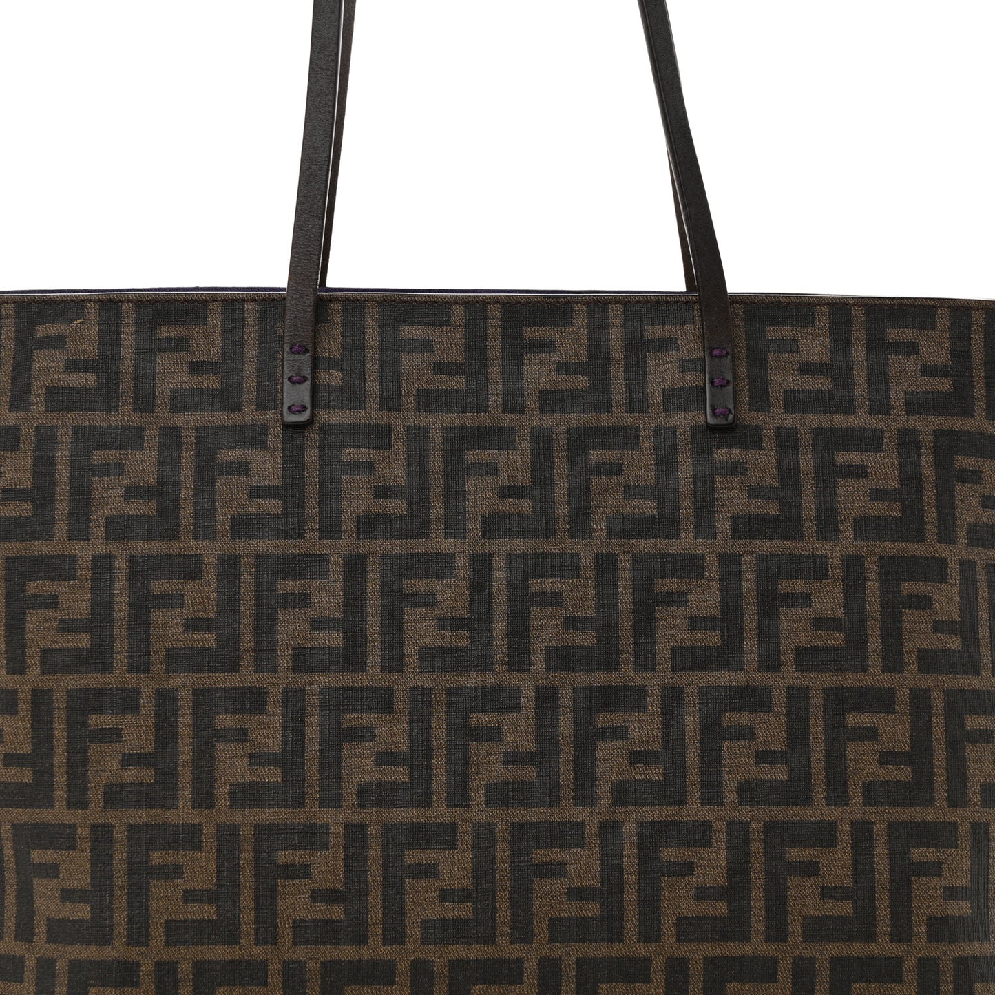 Zucca Spalmati Medium Roll Tote Tobacco Viola
