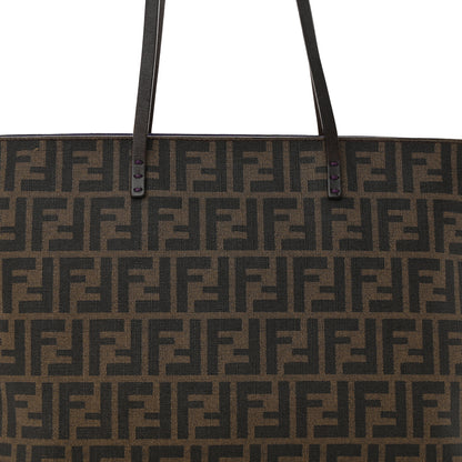 Fendi Zucca Spalmati Medium Roll Tote Tobacco Viola 7 of 16