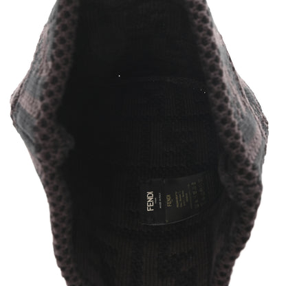 Fendi Cotton Knit Zucca Beanie Tobacco 4 of 5