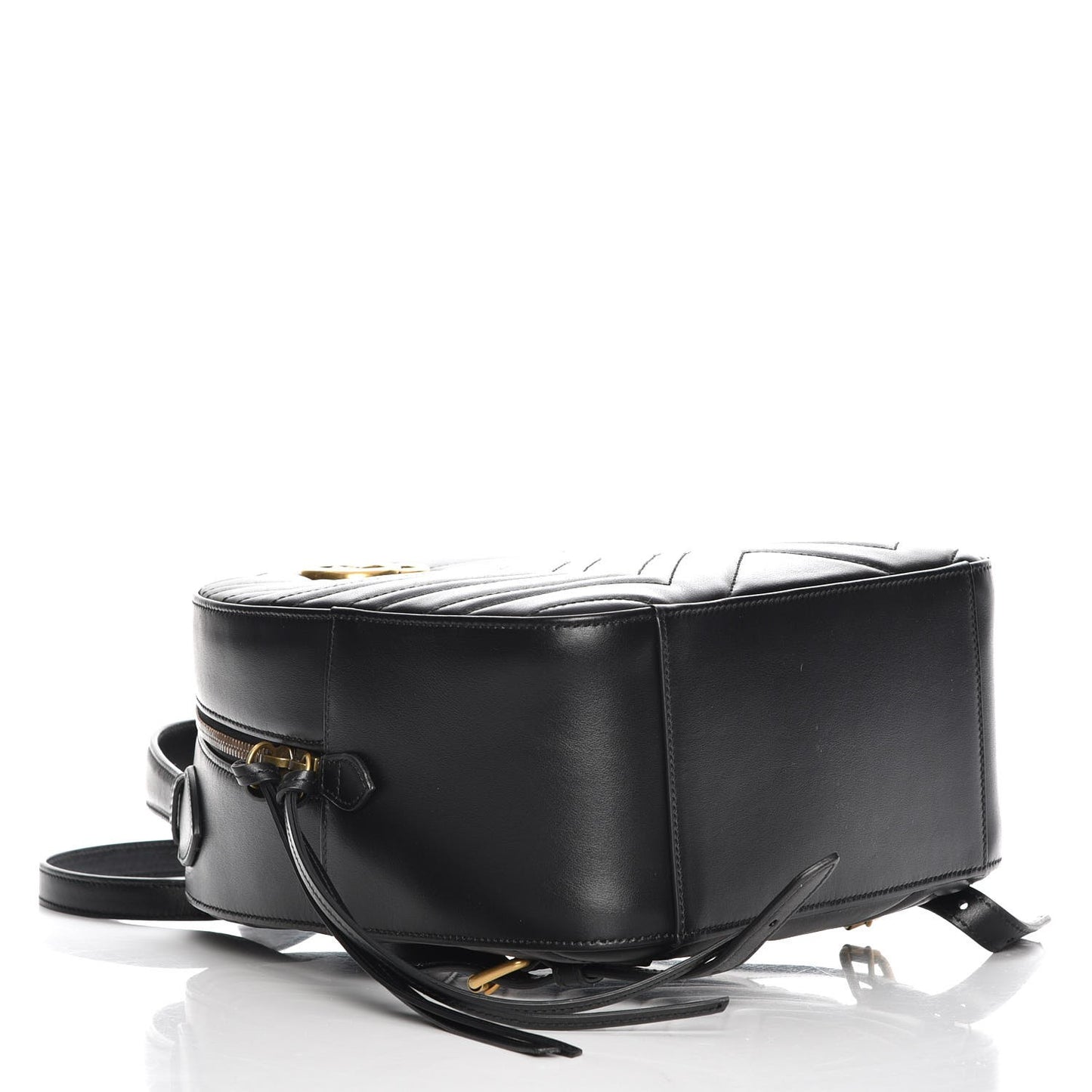 Calfskin Matelasse GG Marmont Backpack Black