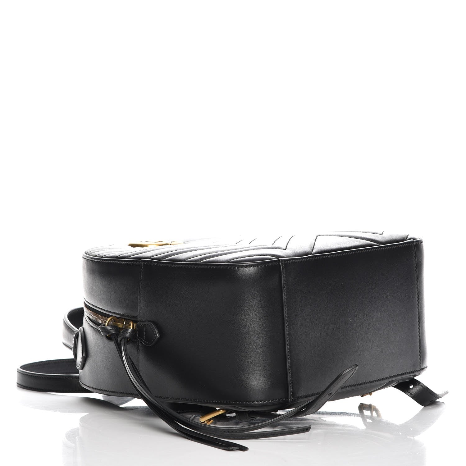 Gucci Calfskin Matelasse GG Marmont Backpack Black 4 of 8