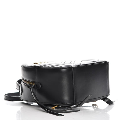 Gucci Calfskin Matelasse GG Marmont Backpack Black 4 of 8