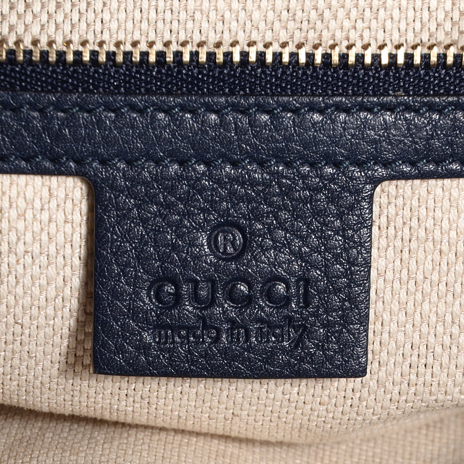 Gucci Cellarius Calfskin Medium Soho Working Tote Blue 6 of 8