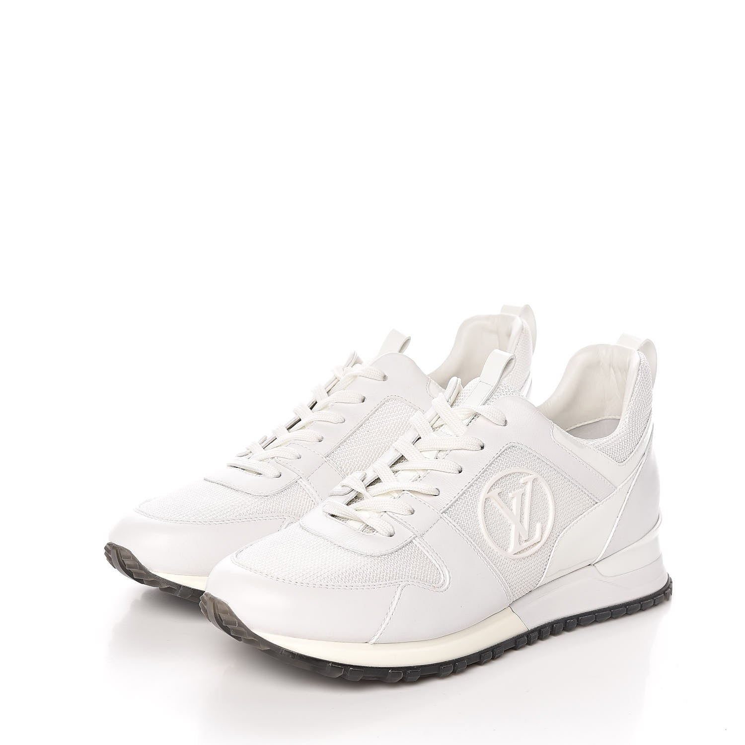 Louis Vuitton Calfskin Mesh Run Away Sneakers 39 White 3 of 10