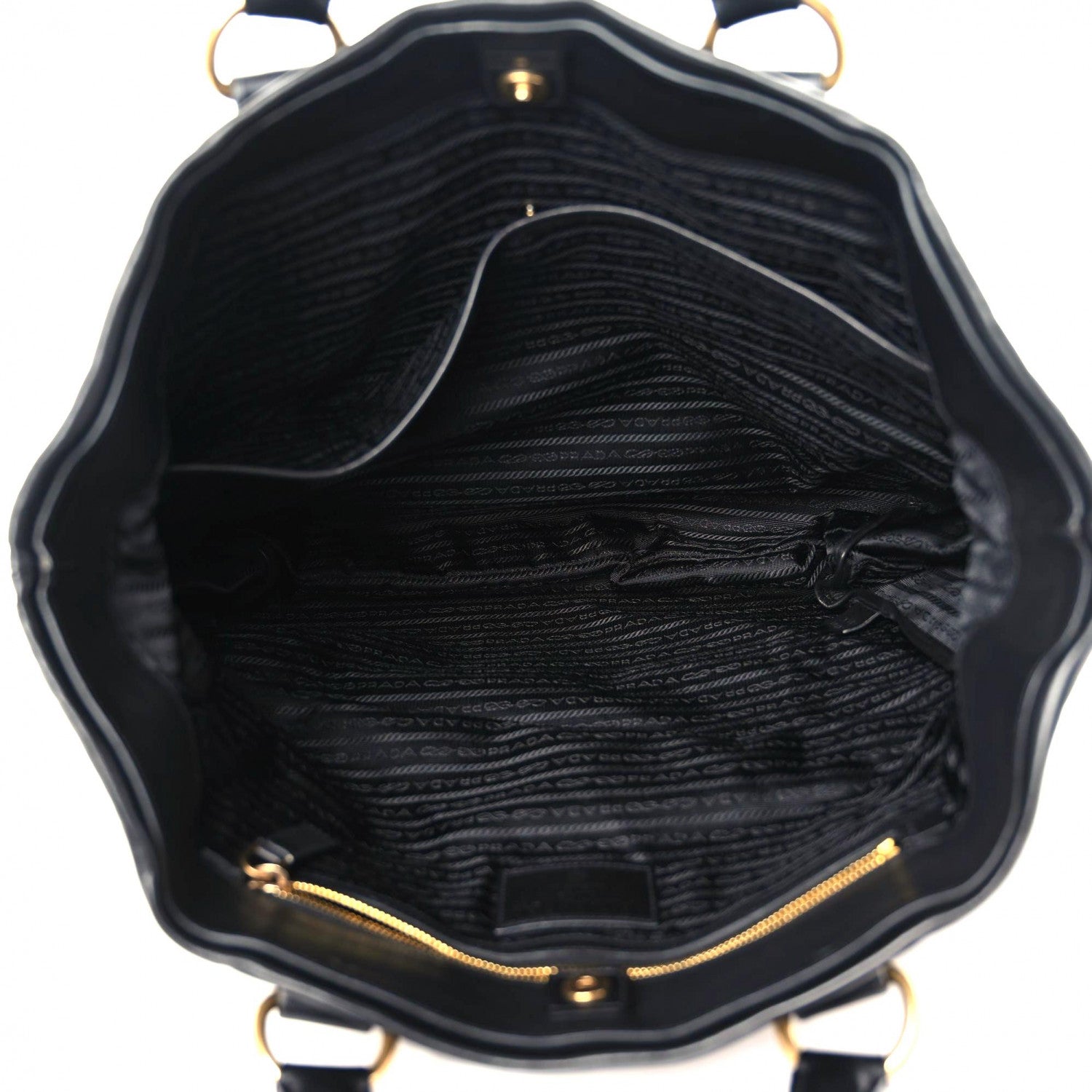 Prada Tessuto Nylon Quilted Tote Nero Black 4 of 17