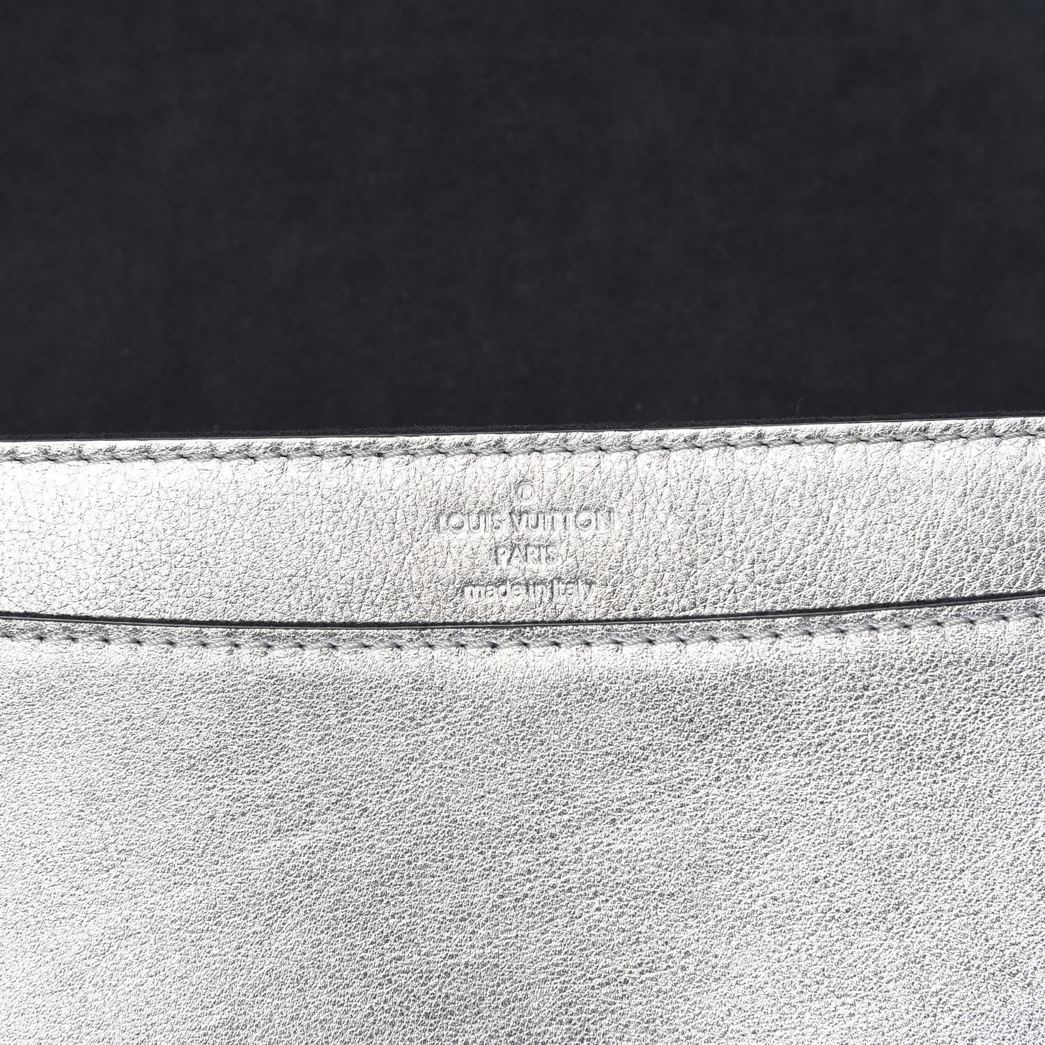 Louis Vuitton Calfskin Neo Sobe Louise EW Clutch Silver 6 of 10