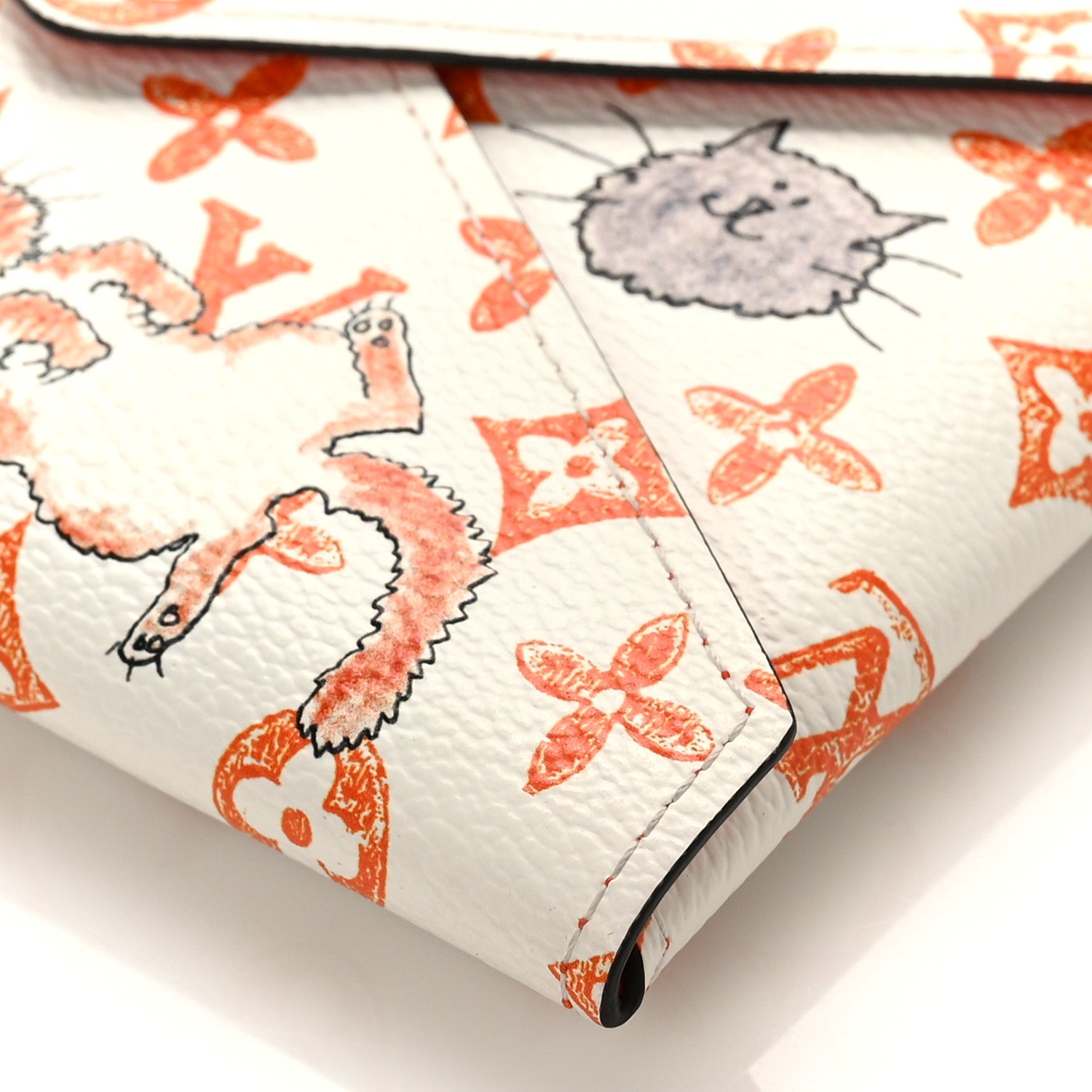 Louis Vuitton Catogram Medium Kirigami Pochette White 8 of 8
