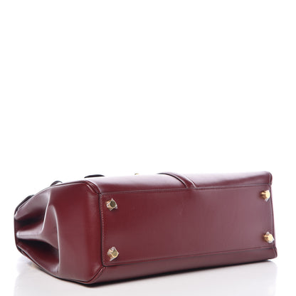 Celine Satinated Calfskin Medium 16 Top Handle Bag Light Burgundy 4 of 10