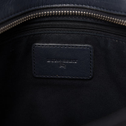 Burberry Haymarket Check Shoulder Bag Blue Black 8 of 9