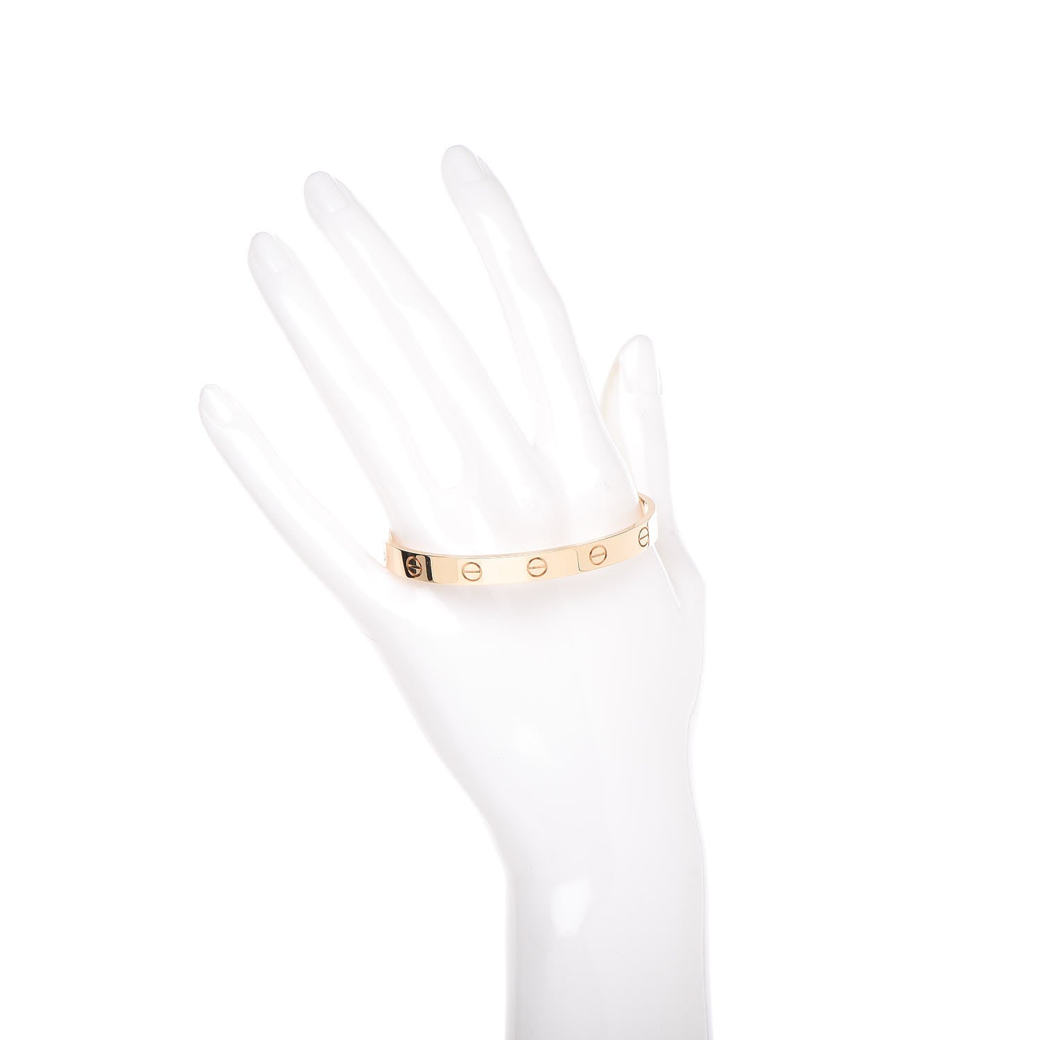 Cartier 18K Yellow Gold LOVE Cuff Bracelet 17 2 of 5