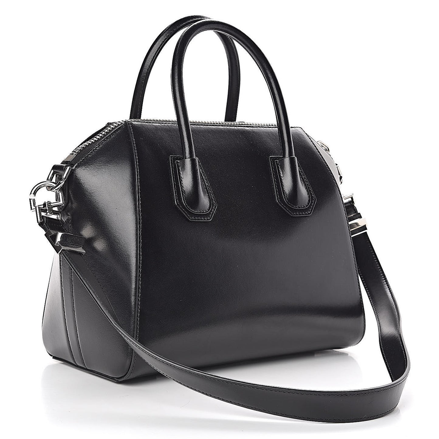 Calfskin Suede Boston Satchel Foresta