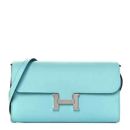 Hermes Epsom Constance Wallet To Go Bleu Atoll 1 of 11