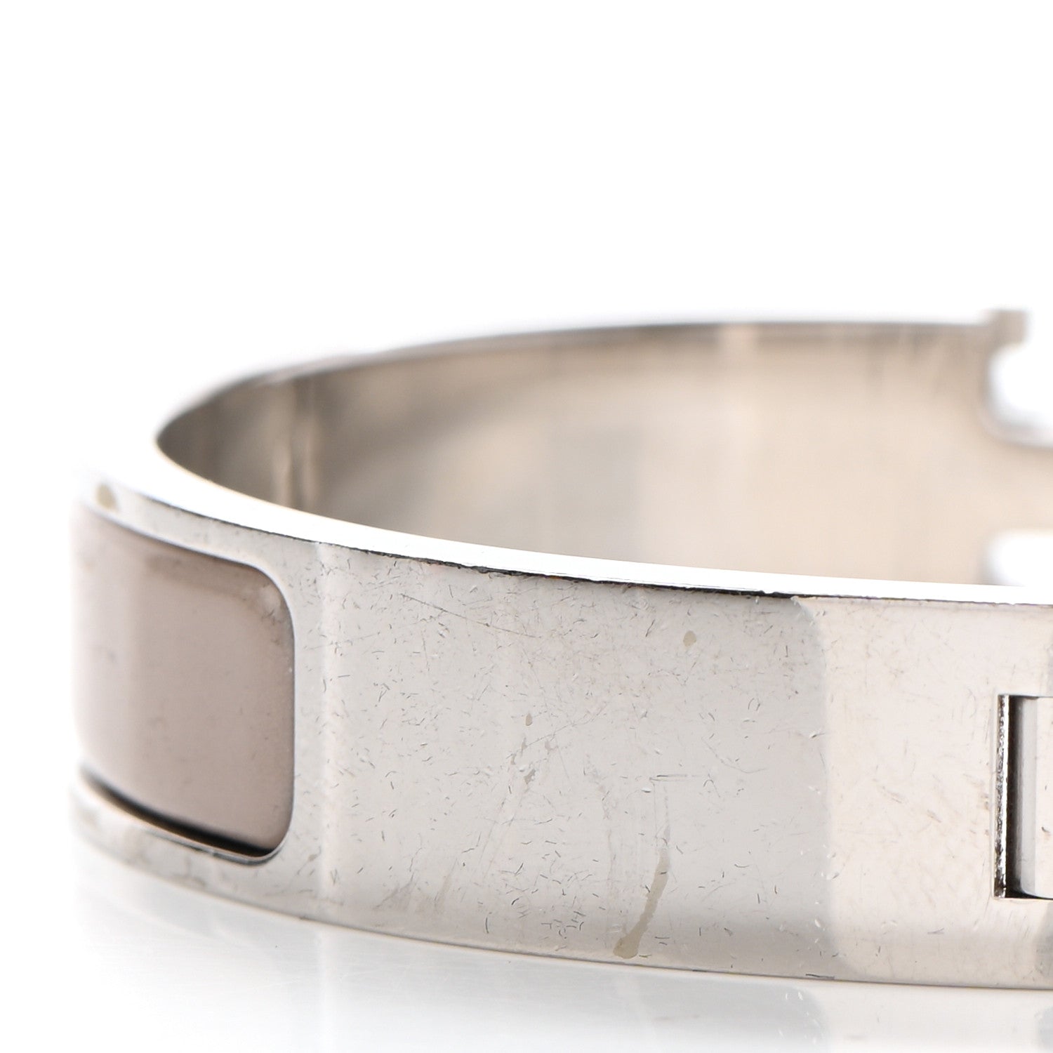 Hermes Enamel Narrow Clic Clac H Bracelet GM Marron Glace 6 of 6