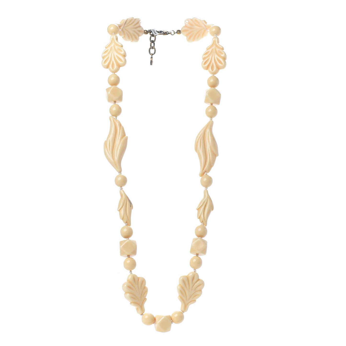 Resin Leaf Bead Necklace
