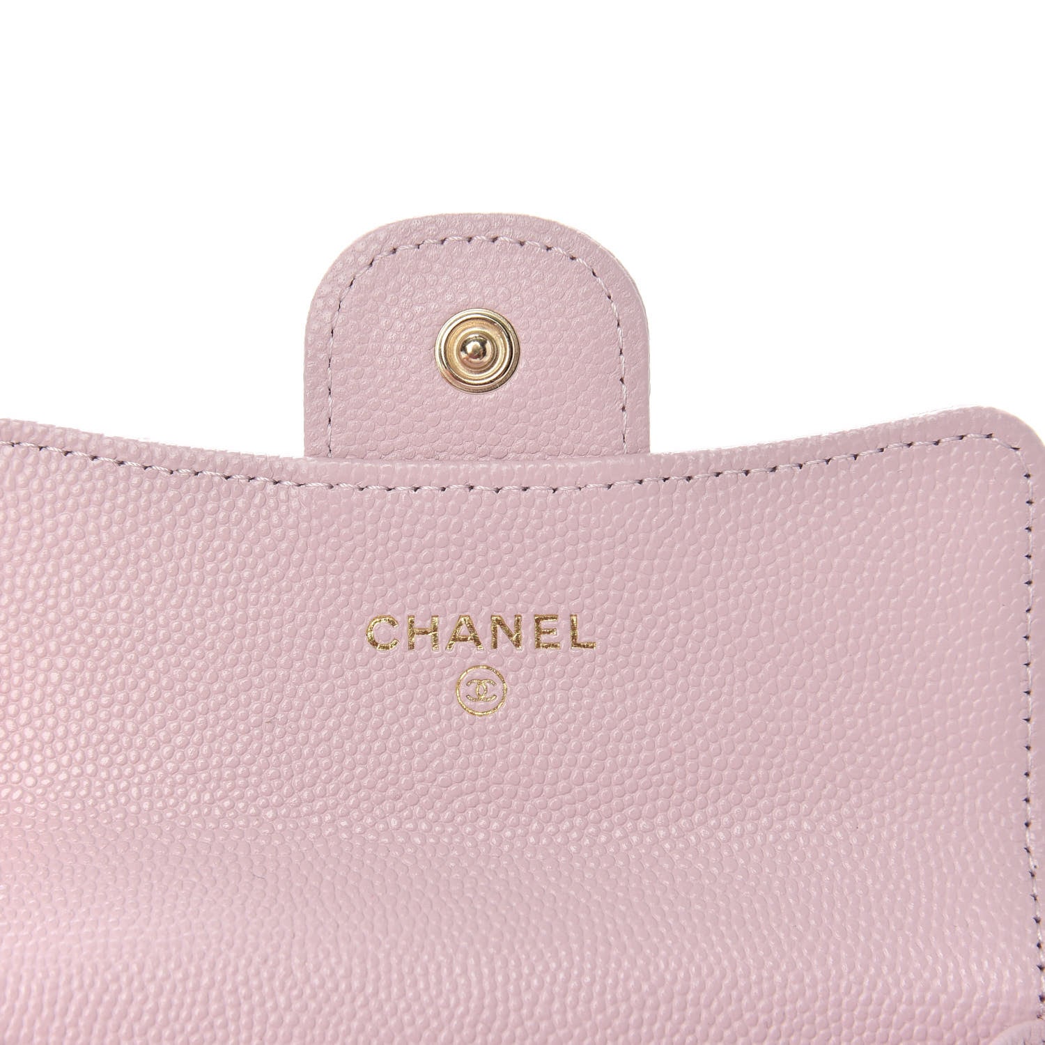 Chanel Caviar Quilted Flap Card Holder Wallet Light Pink 6 of 9