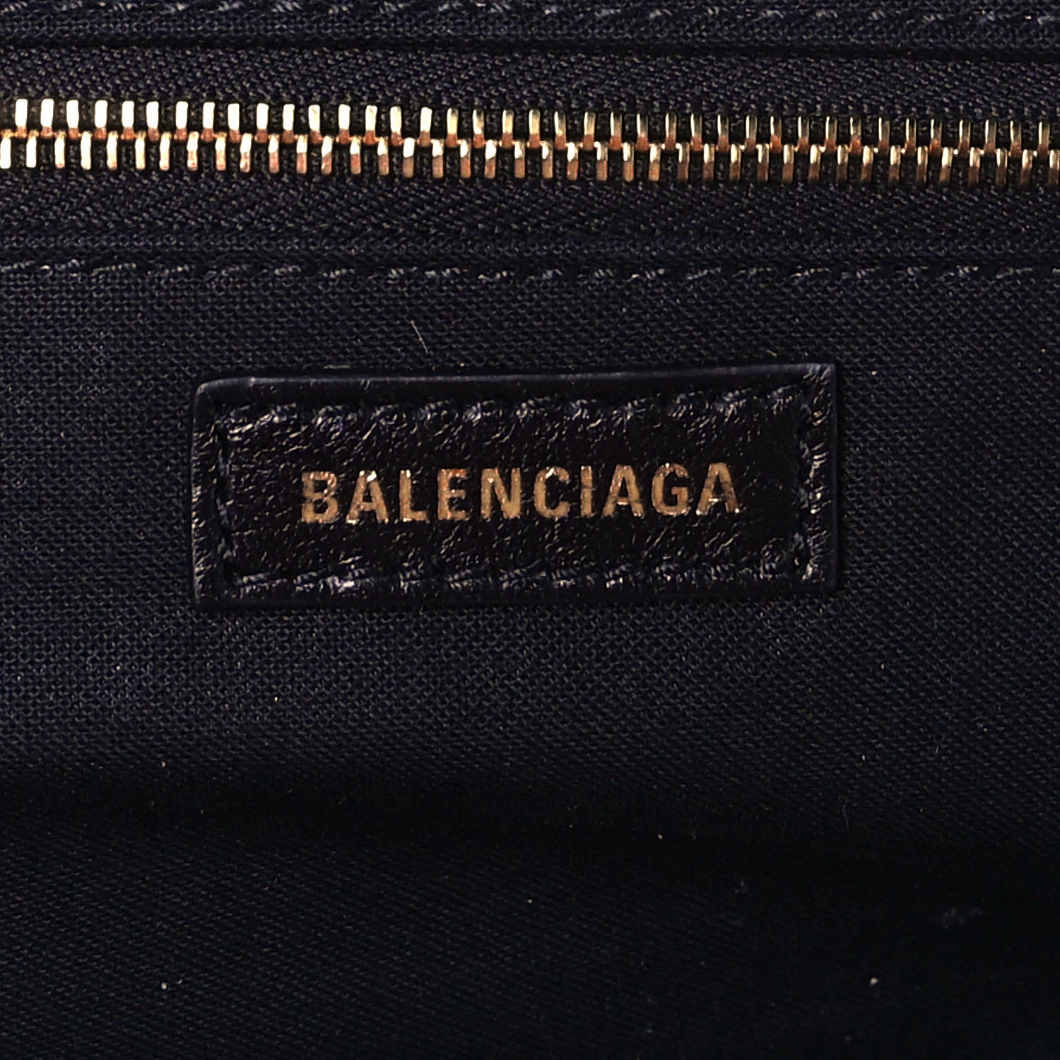 Balenciaga Grained Calfskin Logo Cloud Clutch XS Black 6 of 10
