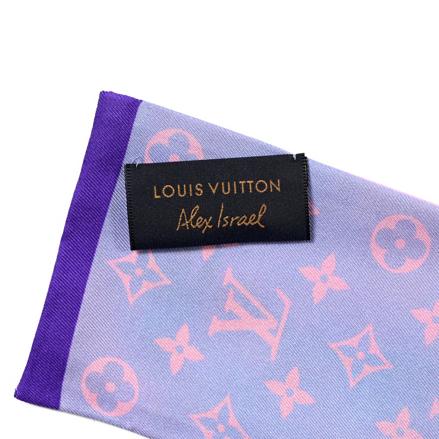 Silk Monogram Desperado Bandeau Blue