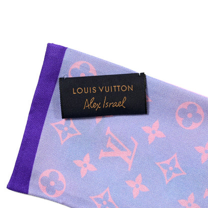 Louis Vuitton Silk Monogram Desperado Bandeau Blue 2 of 4