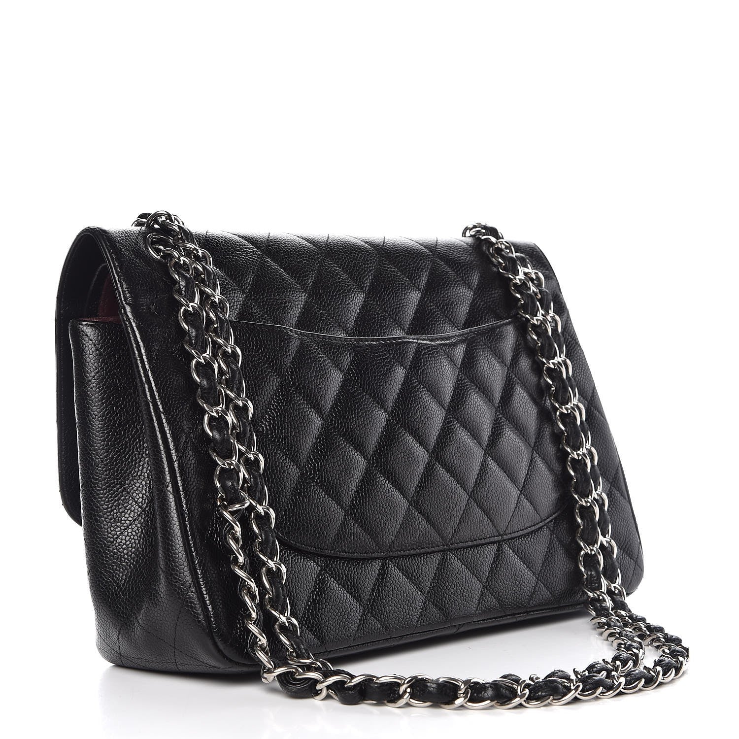 Chanel Caviar Quilted Jumbo Double Flap Black 4 of 13