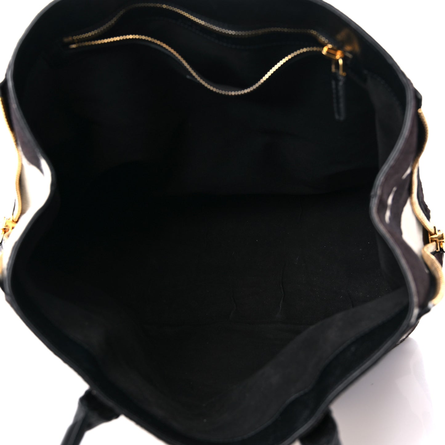 Calf Hair Medium Jennifer Trapeze Tote Brown White