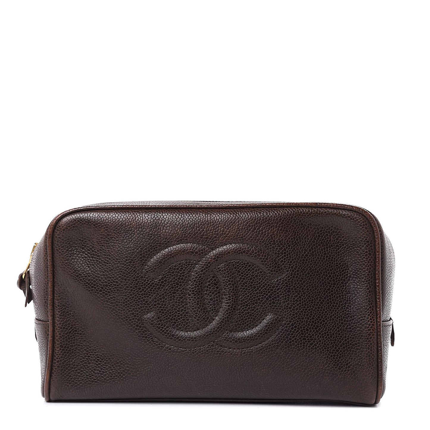 Caviar Timeless CC Cosmetic Pouch Bag Brown
