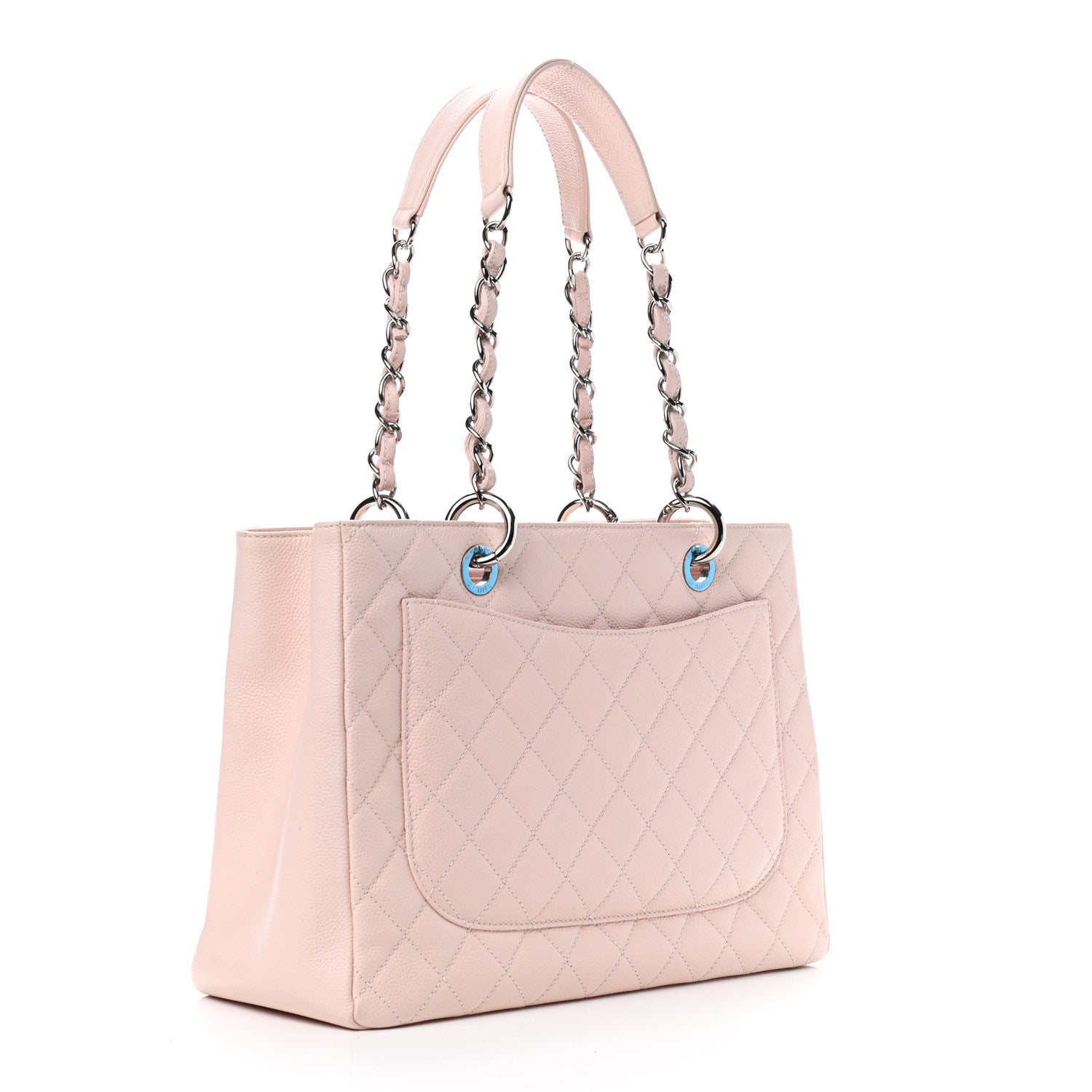 Chanel Caviar Quilted Grand Shopping Tote GST Light Pink 4 of 10