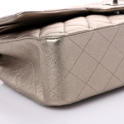 Chanel Metallic Lambskin Quilted Medium Double Flap Khaki 8 of 10