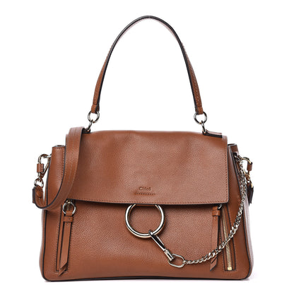 Chloe Calfskin Medium Faye Day Shoulder Bag Tan 1 of 11