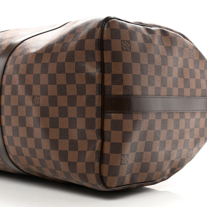 Louis Vuitton Damier Ebene Keepall Bandouliere 55 9 of 10