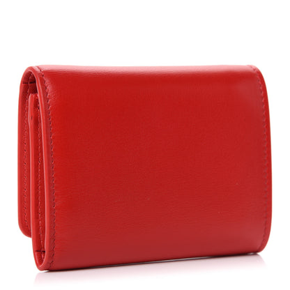Christian Louboutin Calfskin Script Mini Loubigaga Wallet Red 3 of 7