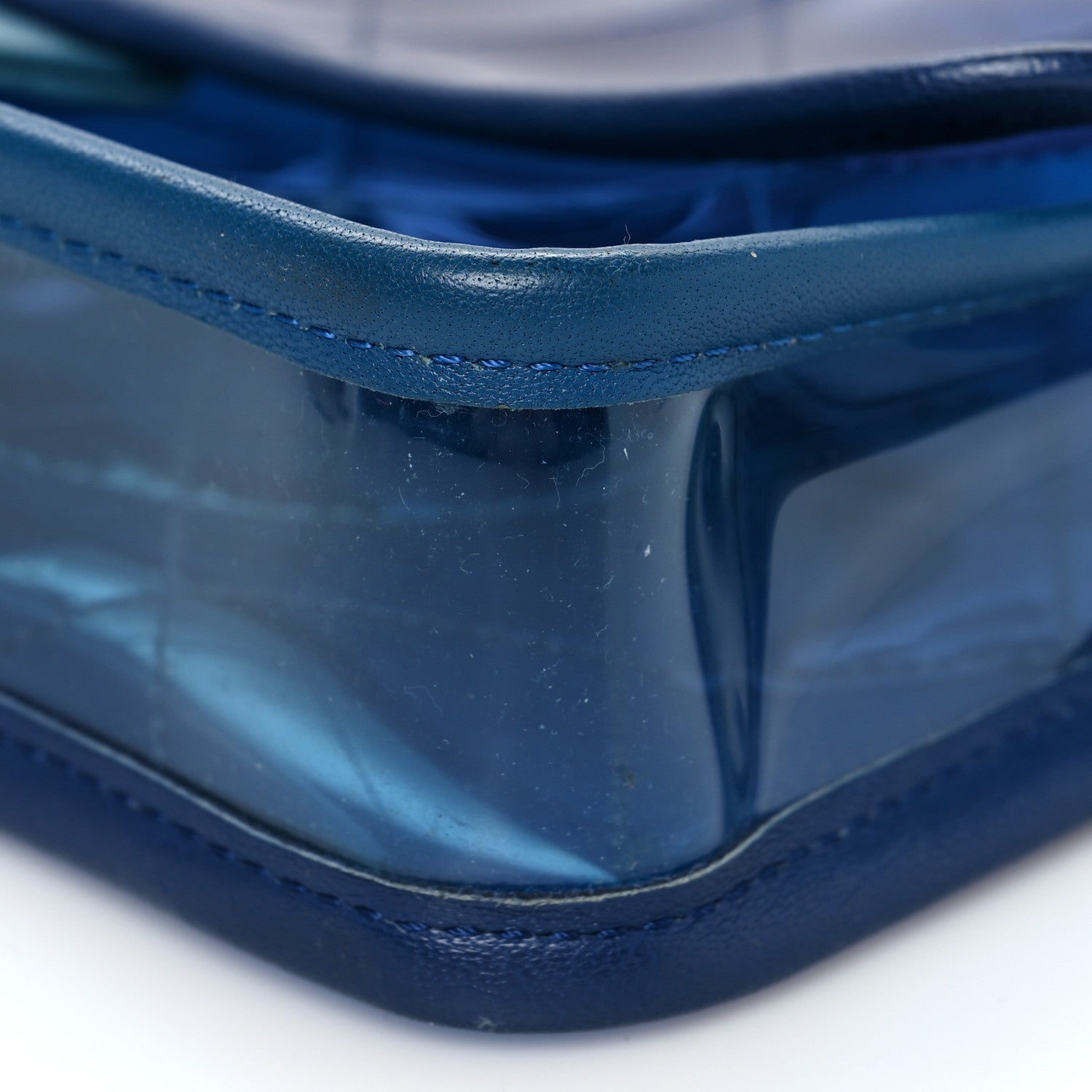 Chanel PVC Lambskin Stitched Mini Coco Splash Flap Blue 8 of 8