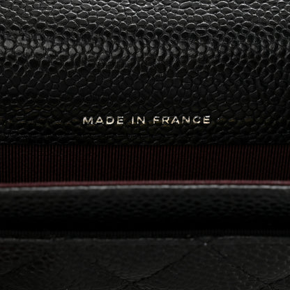 Chanel Caviar Quilted Flap Card Holder Wallet Black 5 of 10
