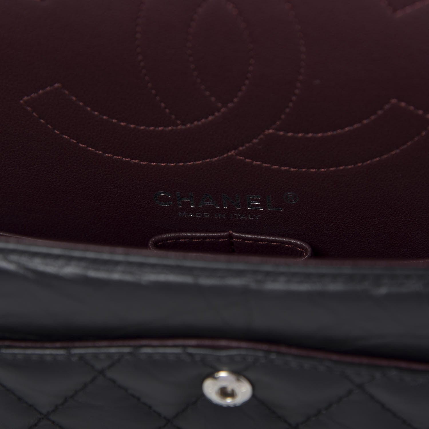 Chanel Aged Calfskin Quilted 2.55 Reissue 225 Flap Black 9 of 11