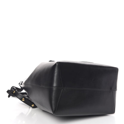 Mansur Gavriel Vegetable Tanned Calfskin Bucket Bag Black Flamma 5 of 12