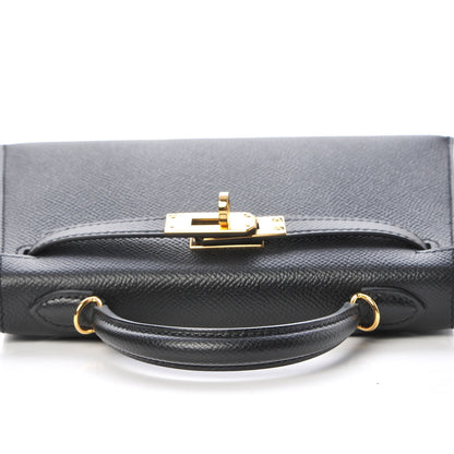 Hermes Epsom Mini Kelly Sellier 20 Black 12 of 29