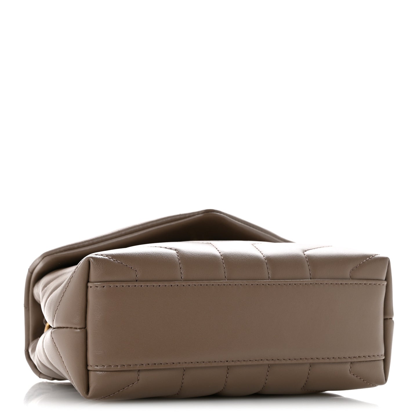Calfskin Y Quilted Monogram Toy Loulou Crossbody Bag Taupe
