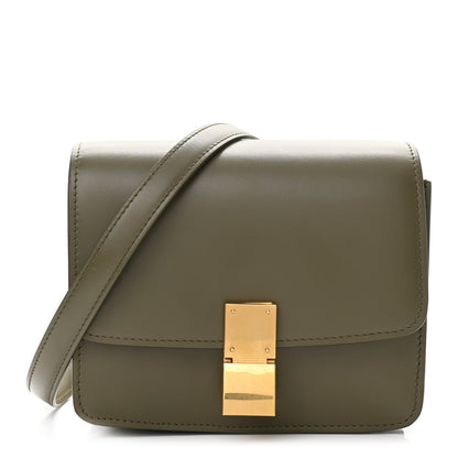 Celine Box Calfskin Small Classic Box Flap Bag Army Green 1 of 10