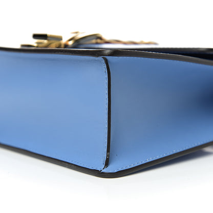 Gucci Calfskin Small Sylvie Shoulder Bag Clear Sky Blue 9 of 10