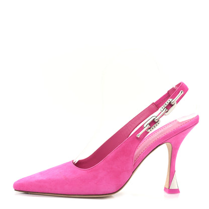 Louis Vuitton Suede Sparkle Slingback Pumps 39 Pink 1 of 8
