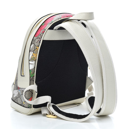 Gucci GG Supreme Monogram Flora Web Small Ophidia Day Backpack White 3 of 9