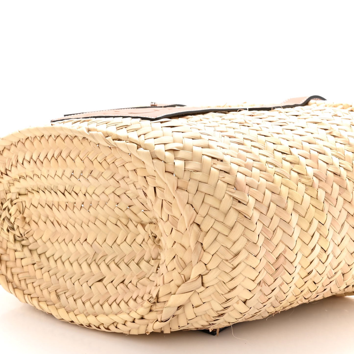 Raffia Basket Tote Bag Natural Tan