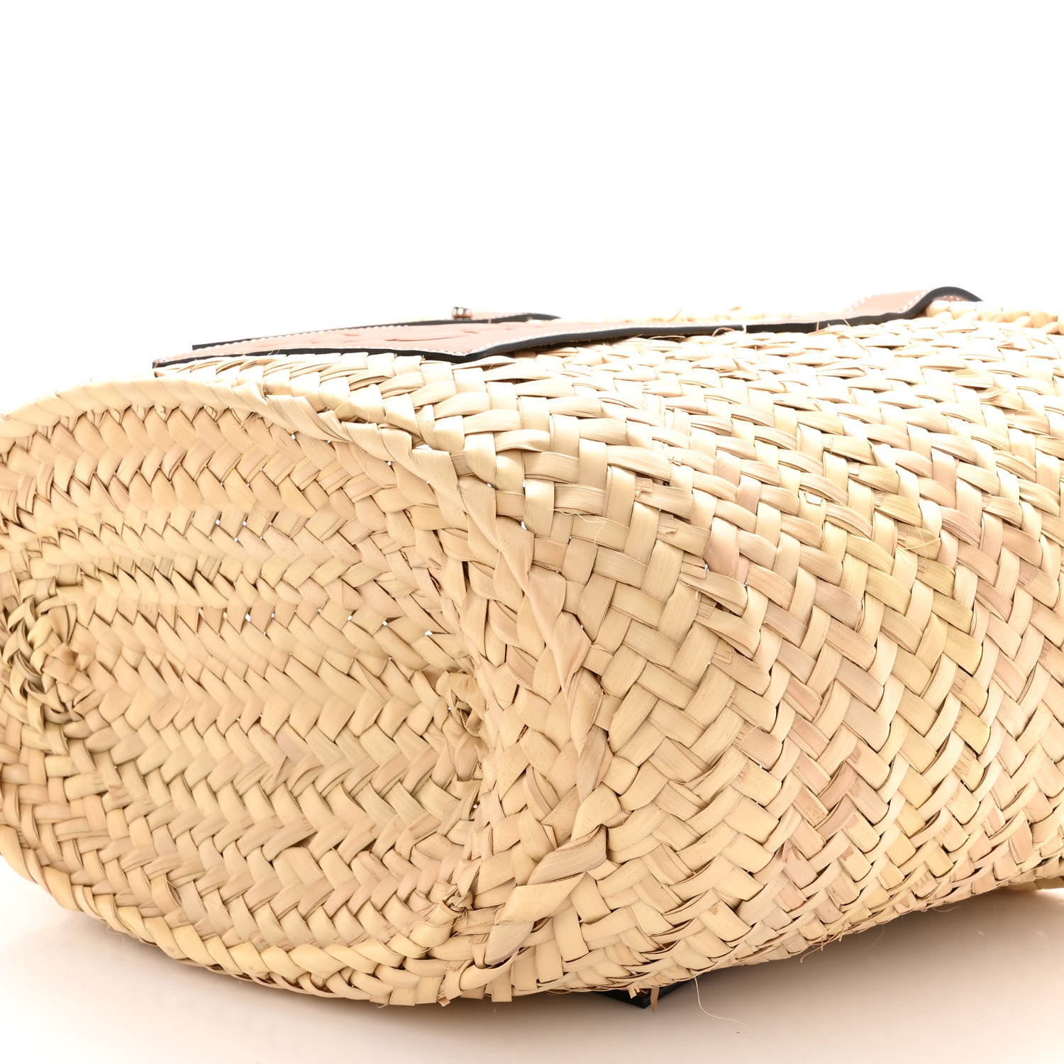 Loewe Raffia Basket Tote Bag Natural Tan 8 of 9