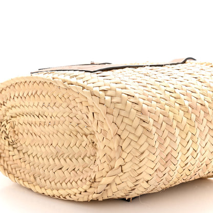 Loewe Raffia Basket Tote Bag Natural Tan 8 of 9