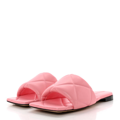 Bottega Veneta Nappa Quilted Rubber Lido Flat Sandals 38.5 Blossom 3 of 12