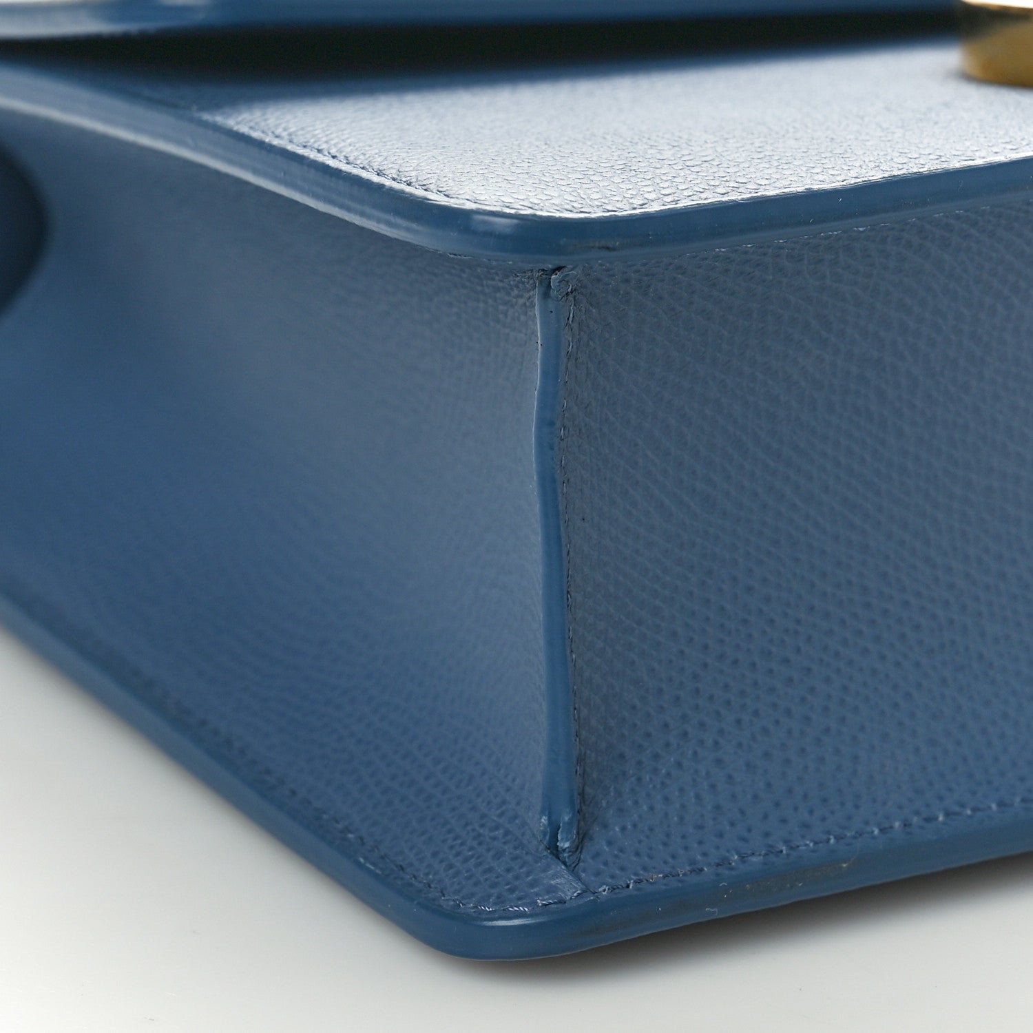 Christian Dior Grained Calfskin 30 Montaigne Flap Bag Blue 8 of 9