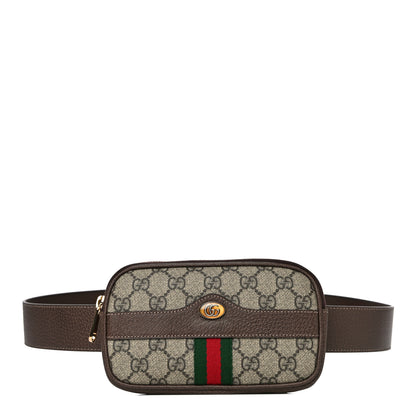 Gucci GG Supreme Monogram Ophidia Belted iPhone Case 95 39 Dark Brown 1 of 10