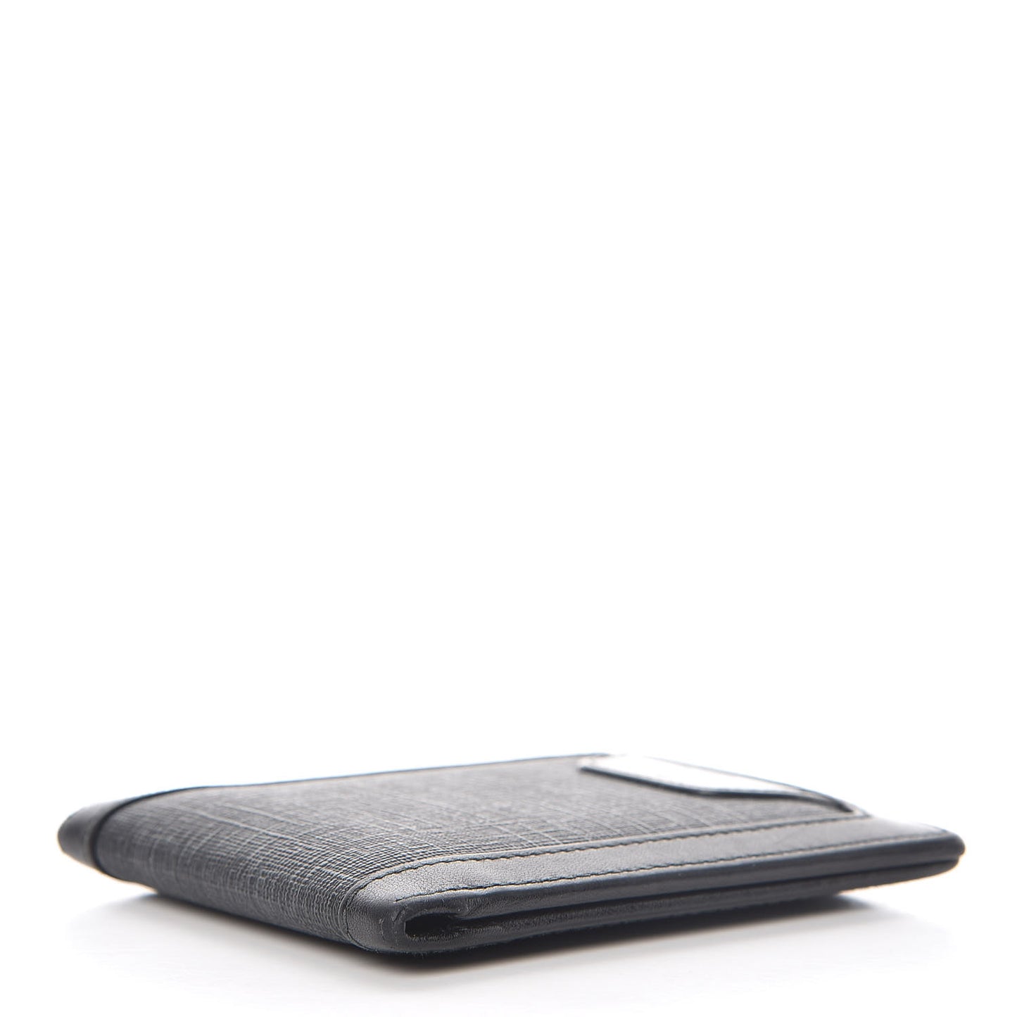 GG Supreme Monogram Bi-Fold Wallet Black Grey